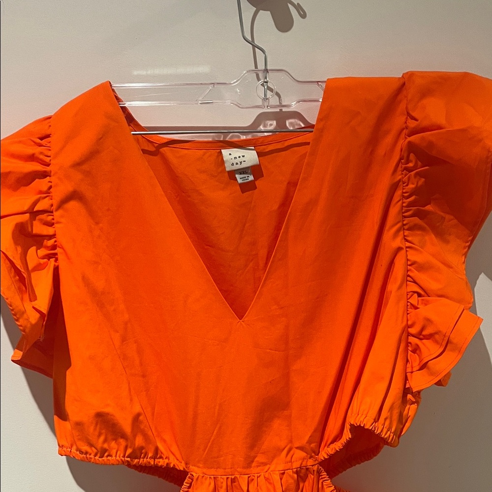 a new day Bright Orange side cut out Dress - Picture 4 of 7